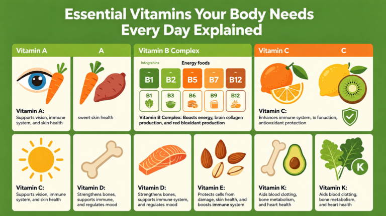 10 Essential Vitamins Your Body Needs Every Day