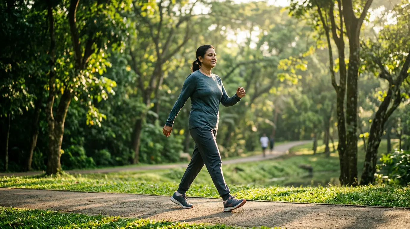 natural weight management daily walking habit