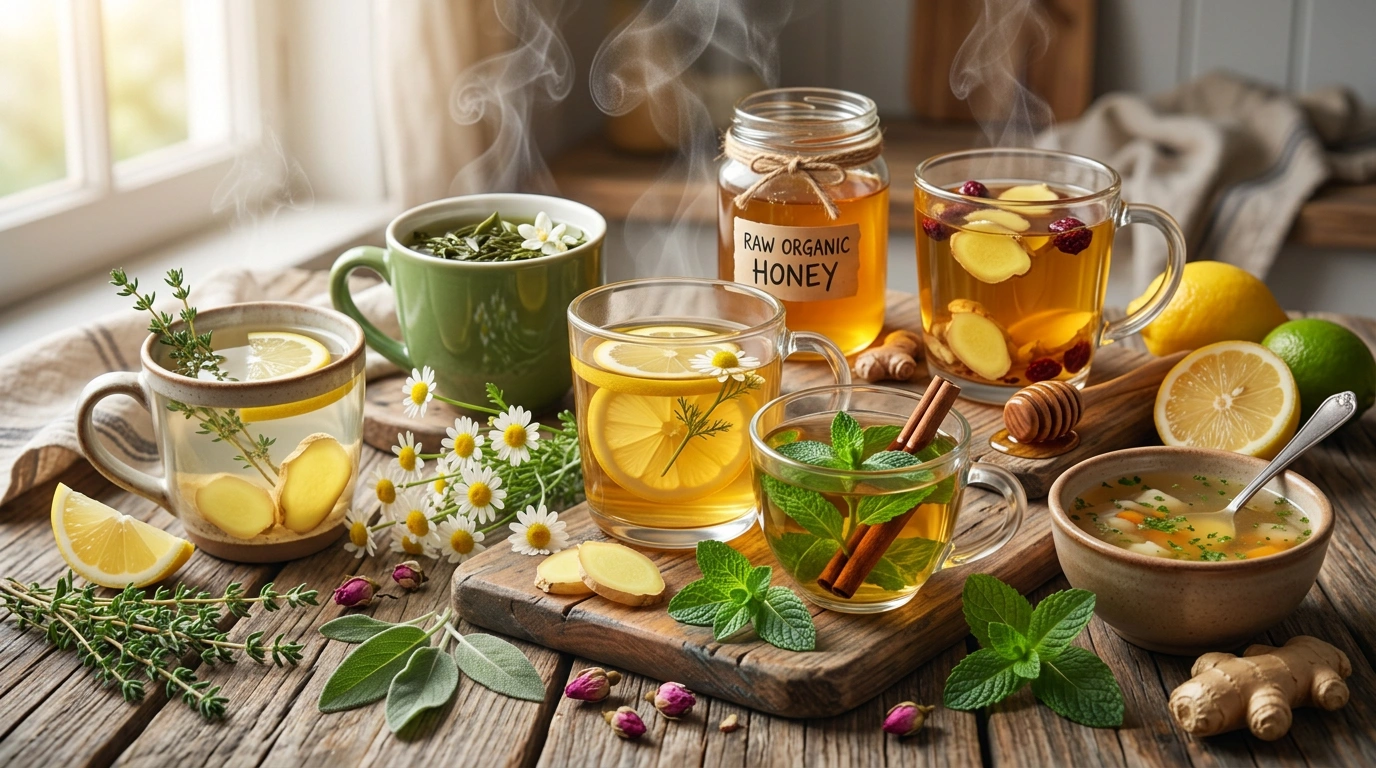 Warm Drinks and Herbal Teas for Congestion and Cough