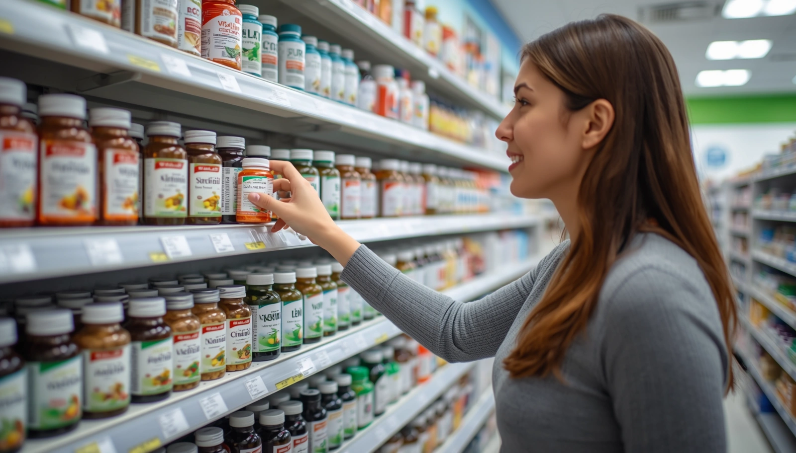 Reading vitamin supplement label