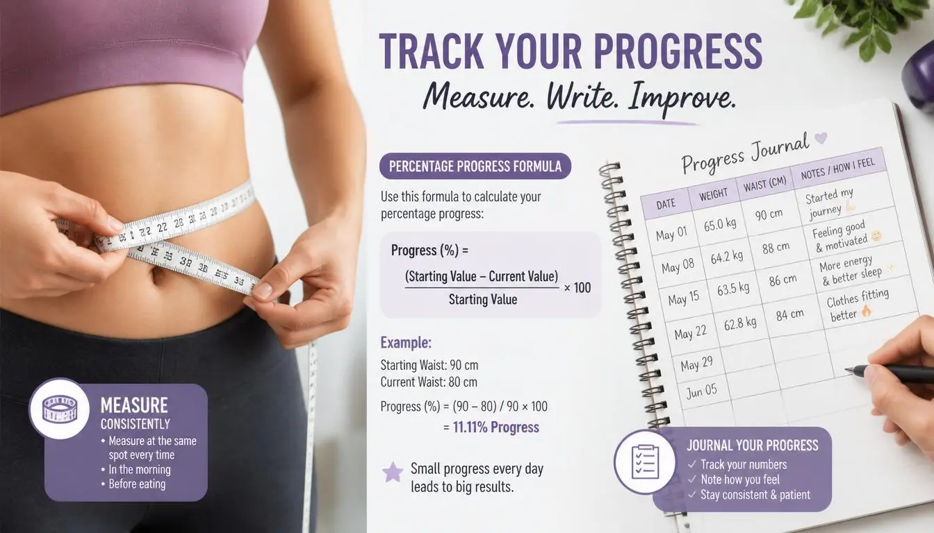tracking weight loss with measurements not just scale