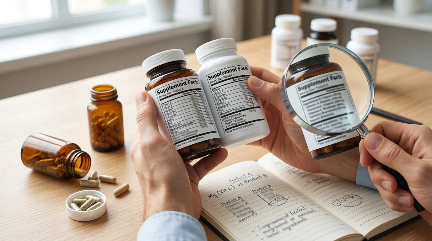 Choosing a Supplement Without Comparing the Ingredients