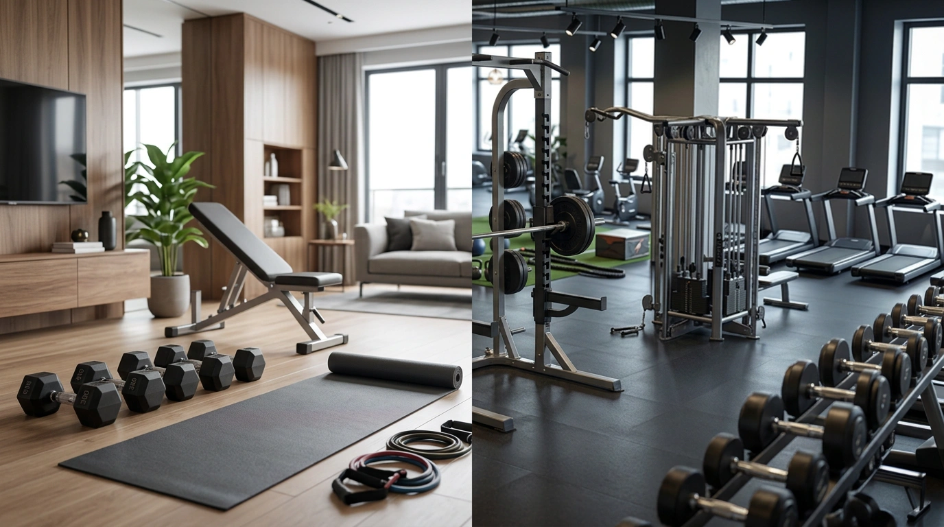 home workout vs gym workout