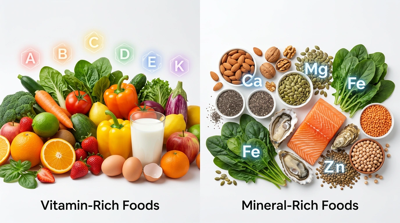 Vitamins vs Minerals: What Is the Difference?
